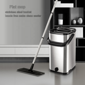 Magic Flat Floor Cleaner Mop With Stainless Steel Squeeze