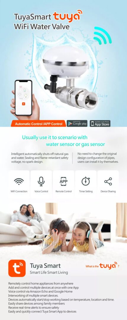 IP66 Waterproof WiFi Tuya Smart Water Valve With 16 Bar Max Pressure Rating PST-QT-03 - Image 7