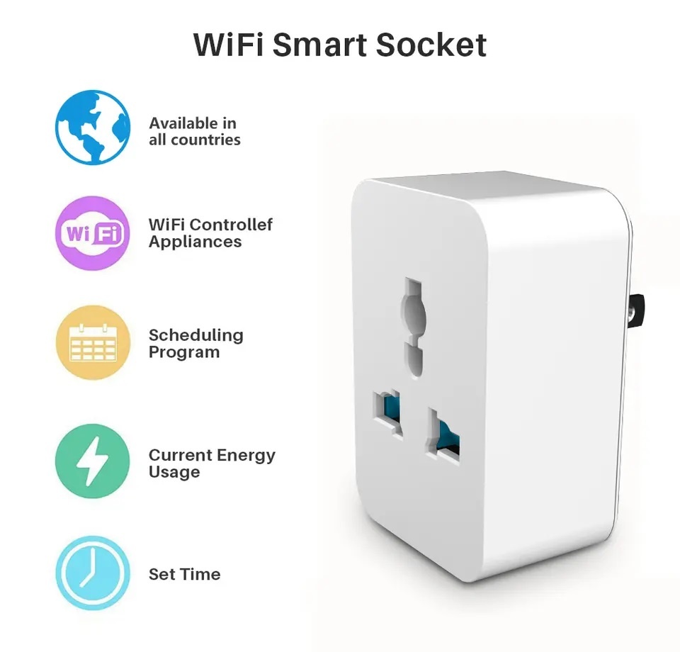 Smart Tuya Universal / Eu Wifi Plug 16A - Image 4