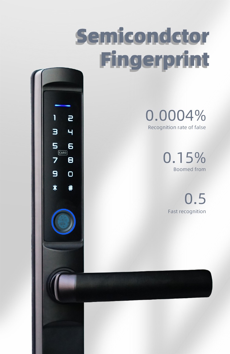 Tuya Smart Aluminum DoorLock F2 (Black) - Image 7